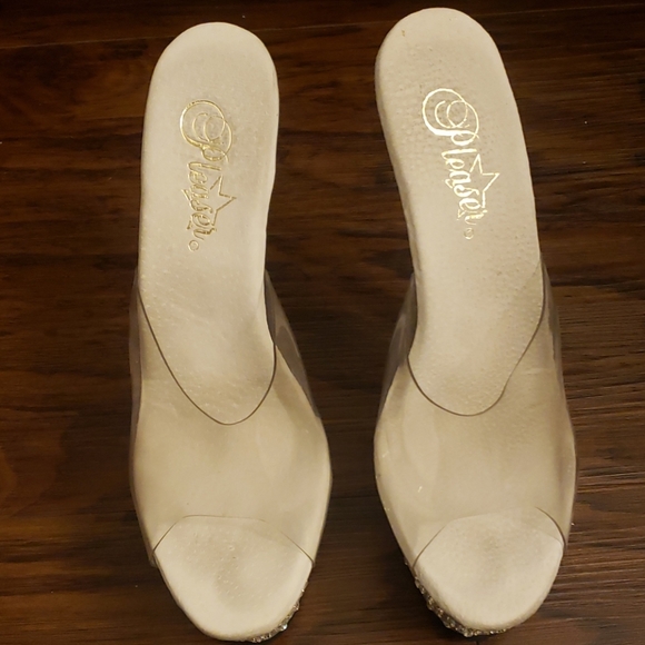 Pleaser Stardust 701 White CZ Studs Size 7 - Picture 13 of 14